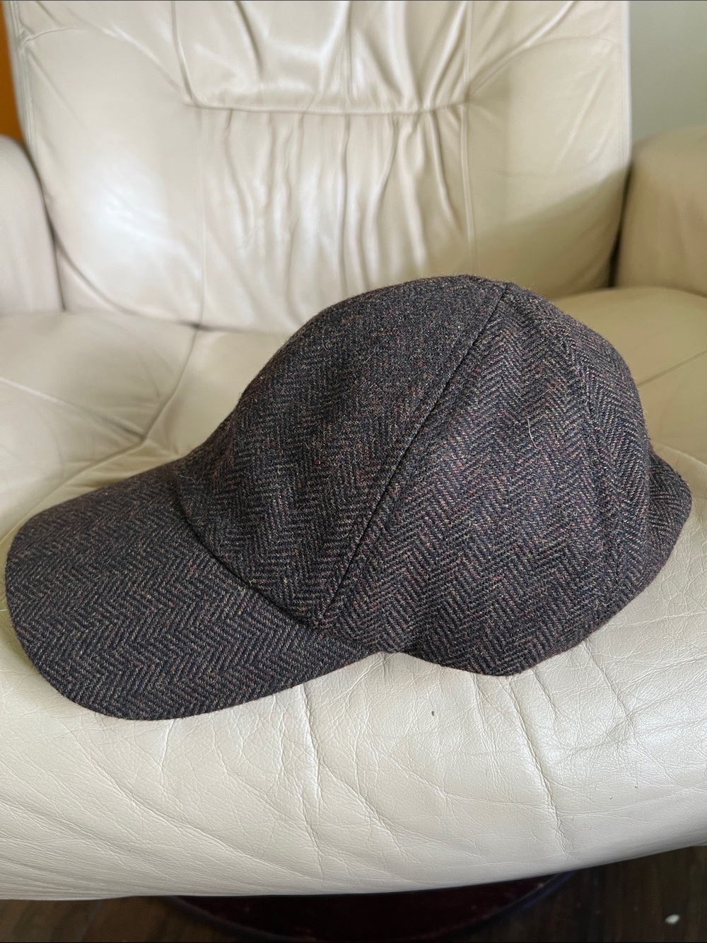 Banana Republic Tweed Herringbone Baseball Cap - Brown Multitone